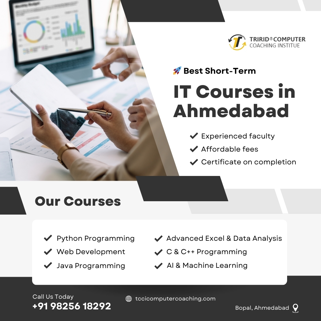 Short-Term IT Courses in Bopal Ahmedabad | TCCI Institute